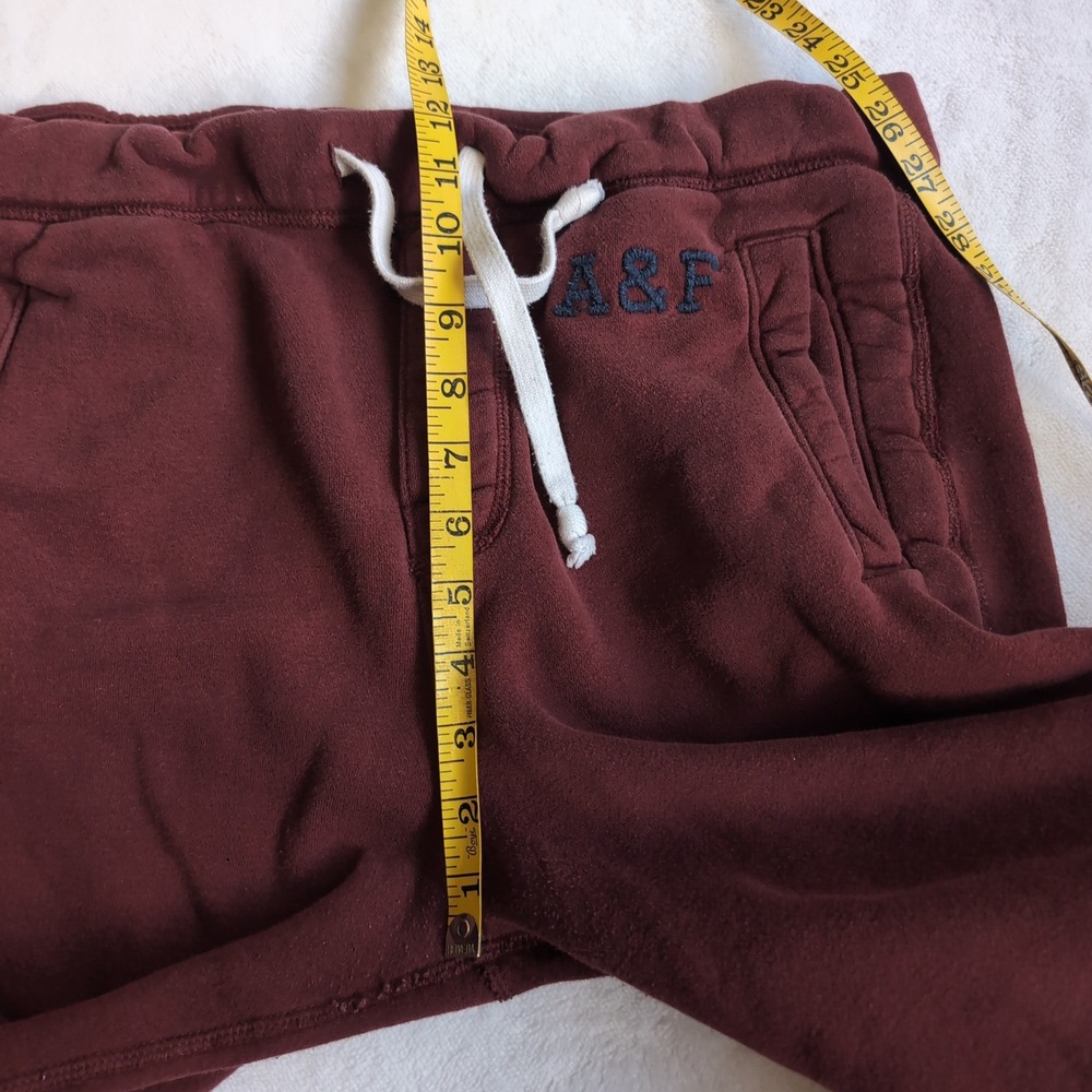 Y2k Abercrombie & Fitch Sweatpants Mens Medium Vintage Lounge Logo Joggers Baggy - Picture 8 of 9